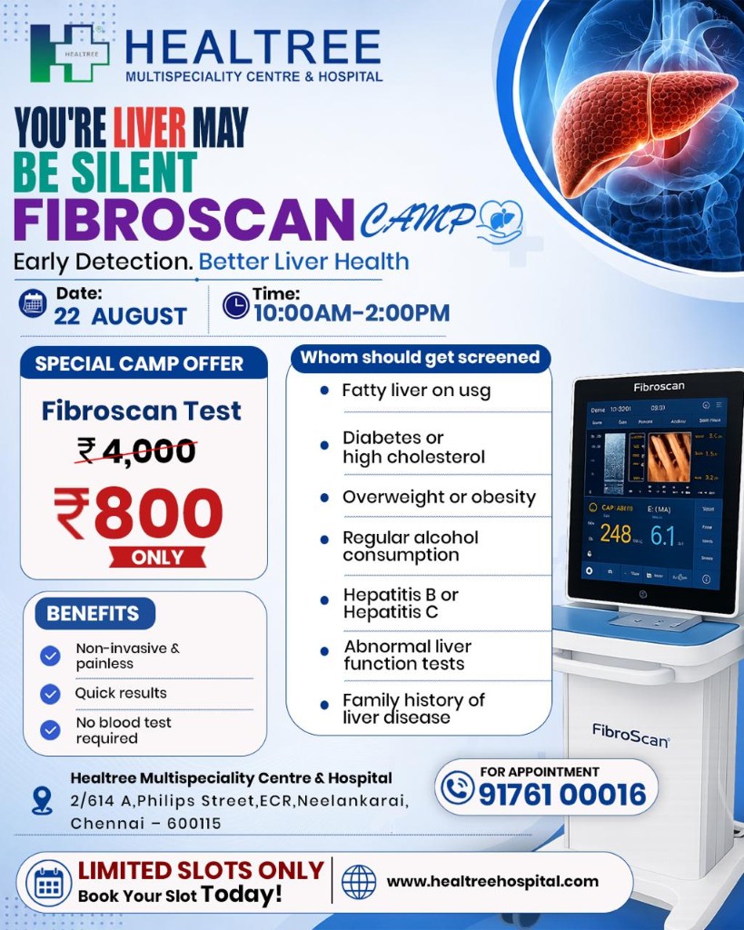 Fibroscan Camp - Healtree Multispeciality Centre and Hospital